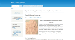 Desktop Screenshot of free-knitting-pattern.com
