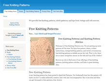 Tablet Screenshot of free-knitting-pattern.com
